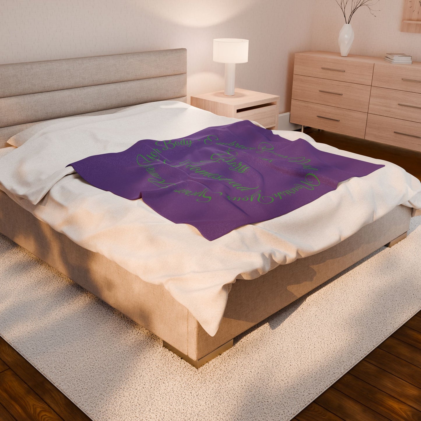"Embrace Your Natural" Velveteen Plush Blanket