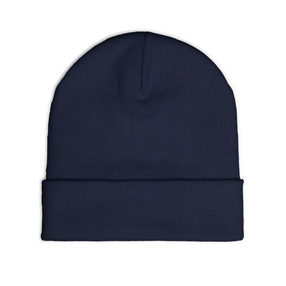 "QGH" Embroidered Knit Beanie Embroidered