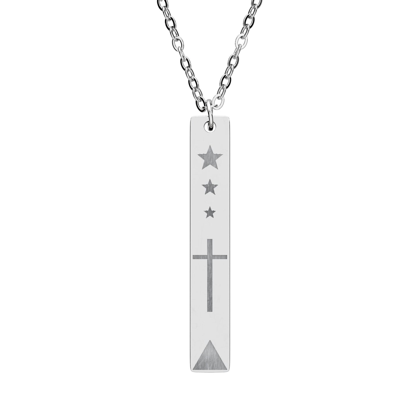 "3 Wise Men" Engraved Gold Necklace
