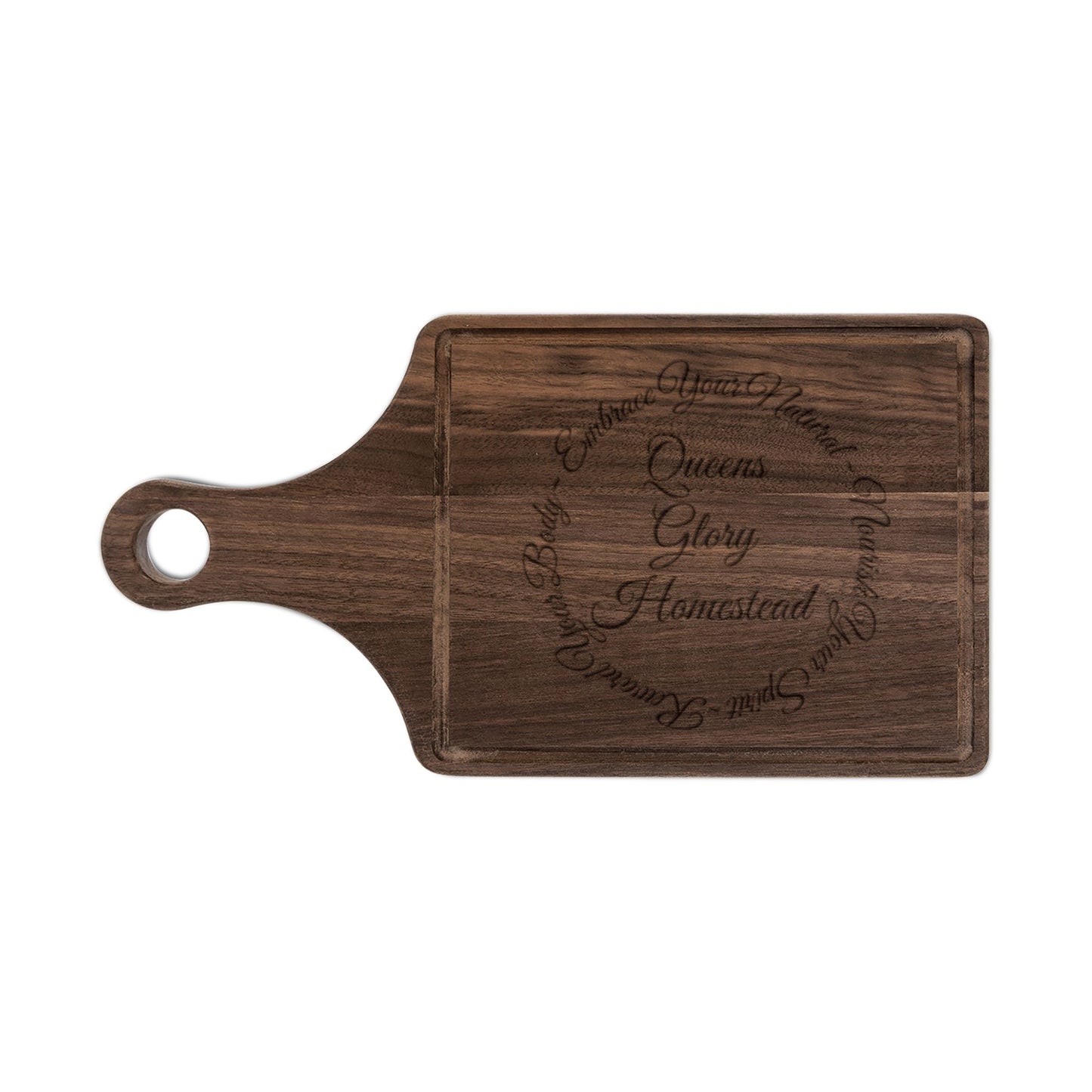 "Embrace Your Natural" Wooden Cutting Board