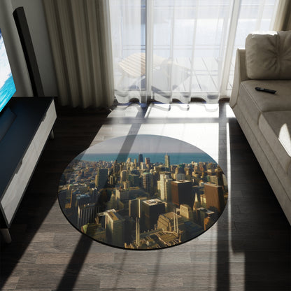 view of chicago from the willis tower (area rug)