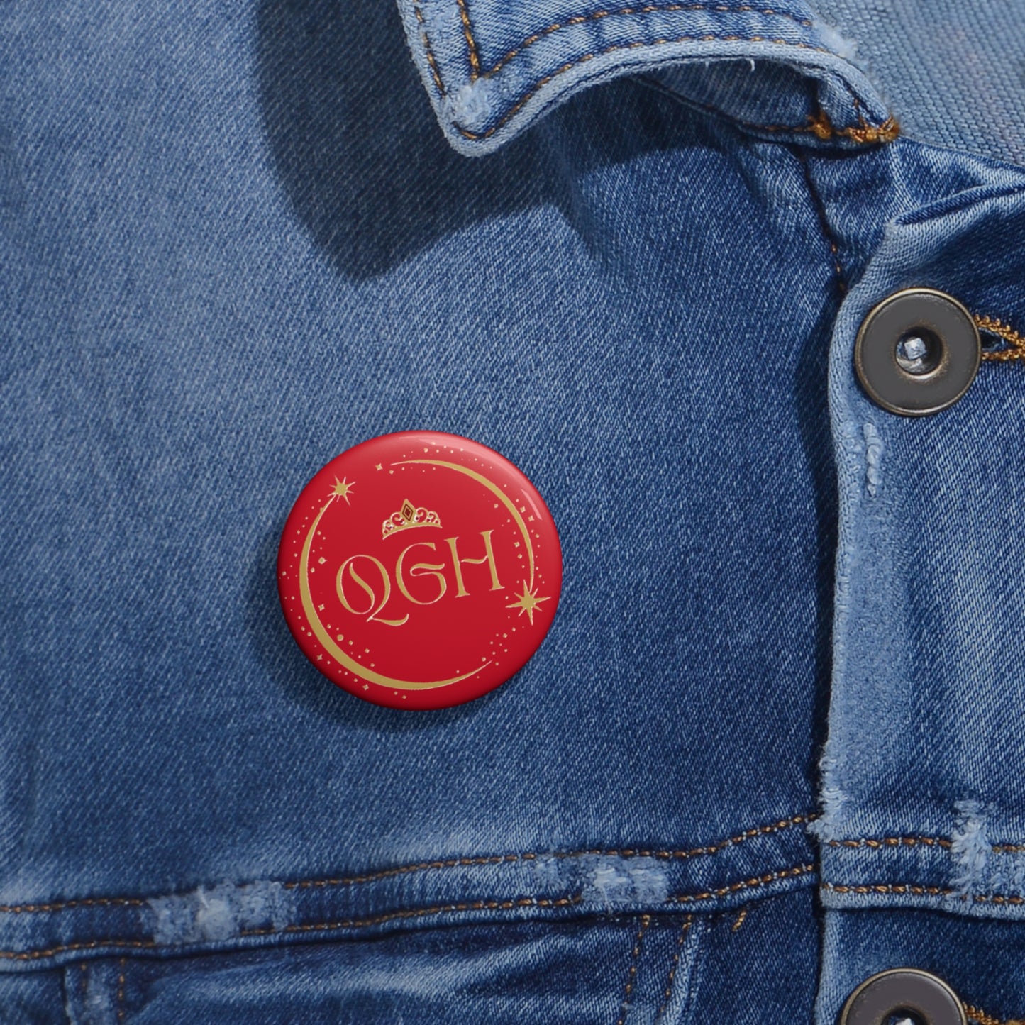 "QGH" Pin Buttons (Red)
