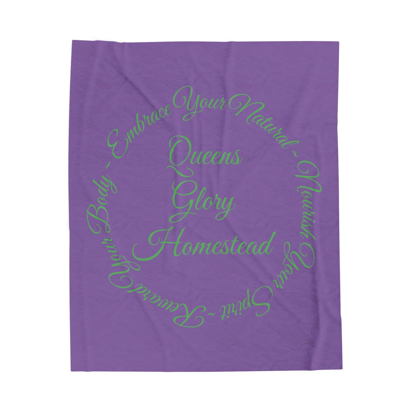 "Embrace Your Natural" Velveteen Plush Blanket