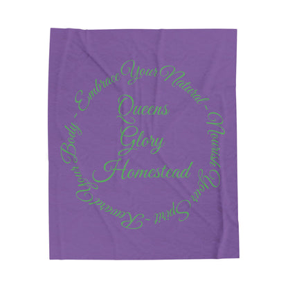 "Embrace Your Natural" Velveteen Plush Blanket