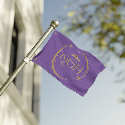 "QGH Royal Purple" Double Sided Flag