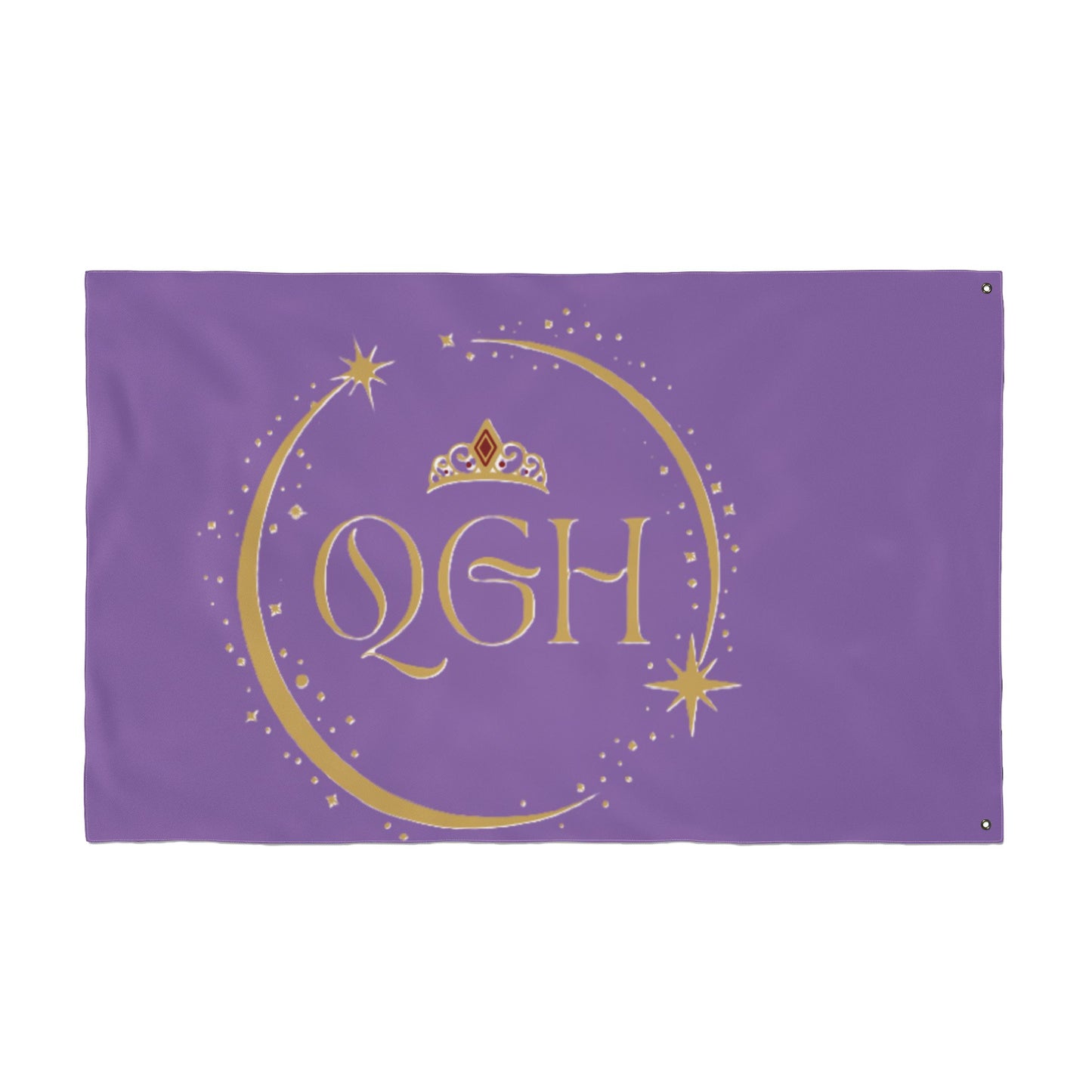 "QGH Royal Purple" Double Sided Flag