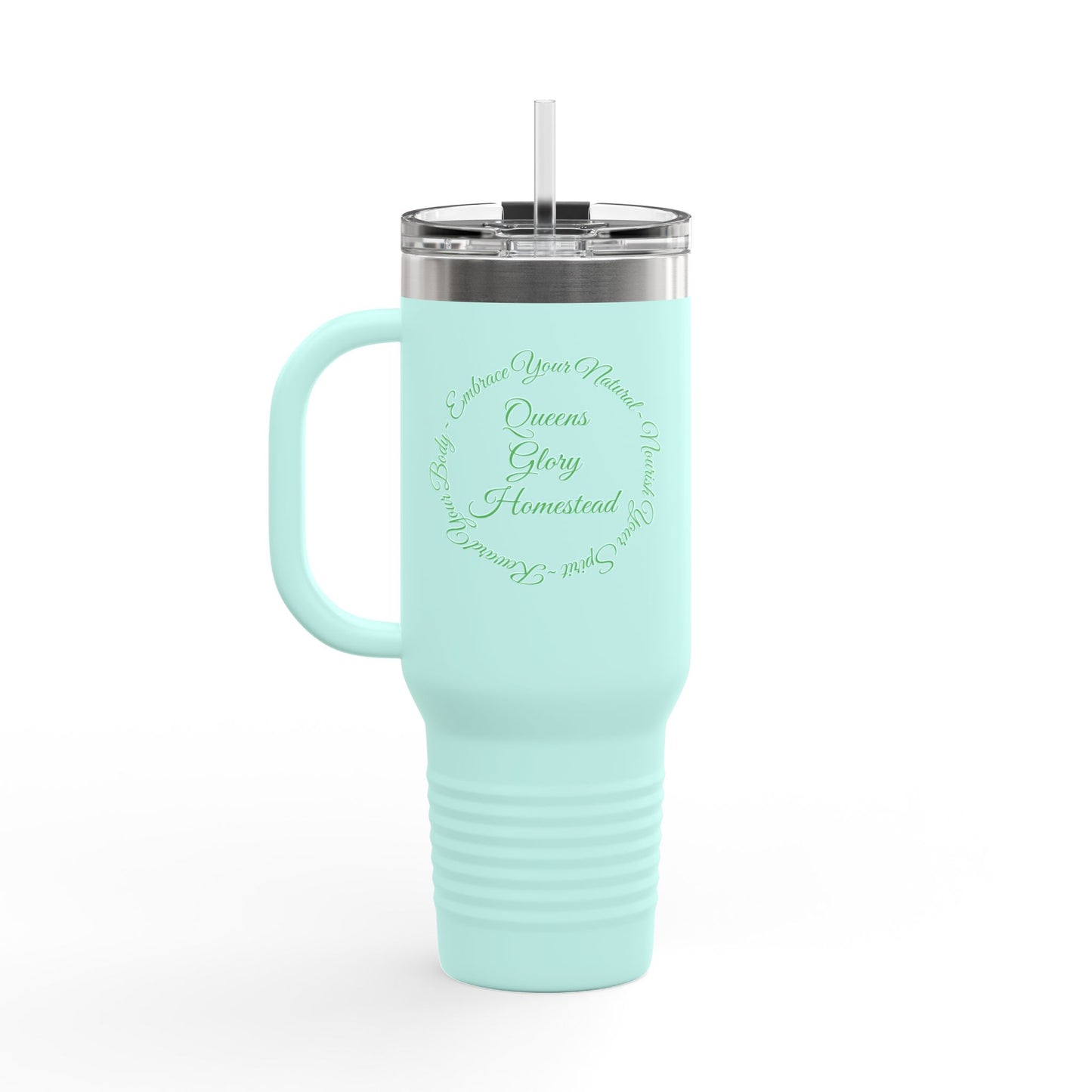 "Embrace Your Natural" Insulated Travel Mug, 40oz