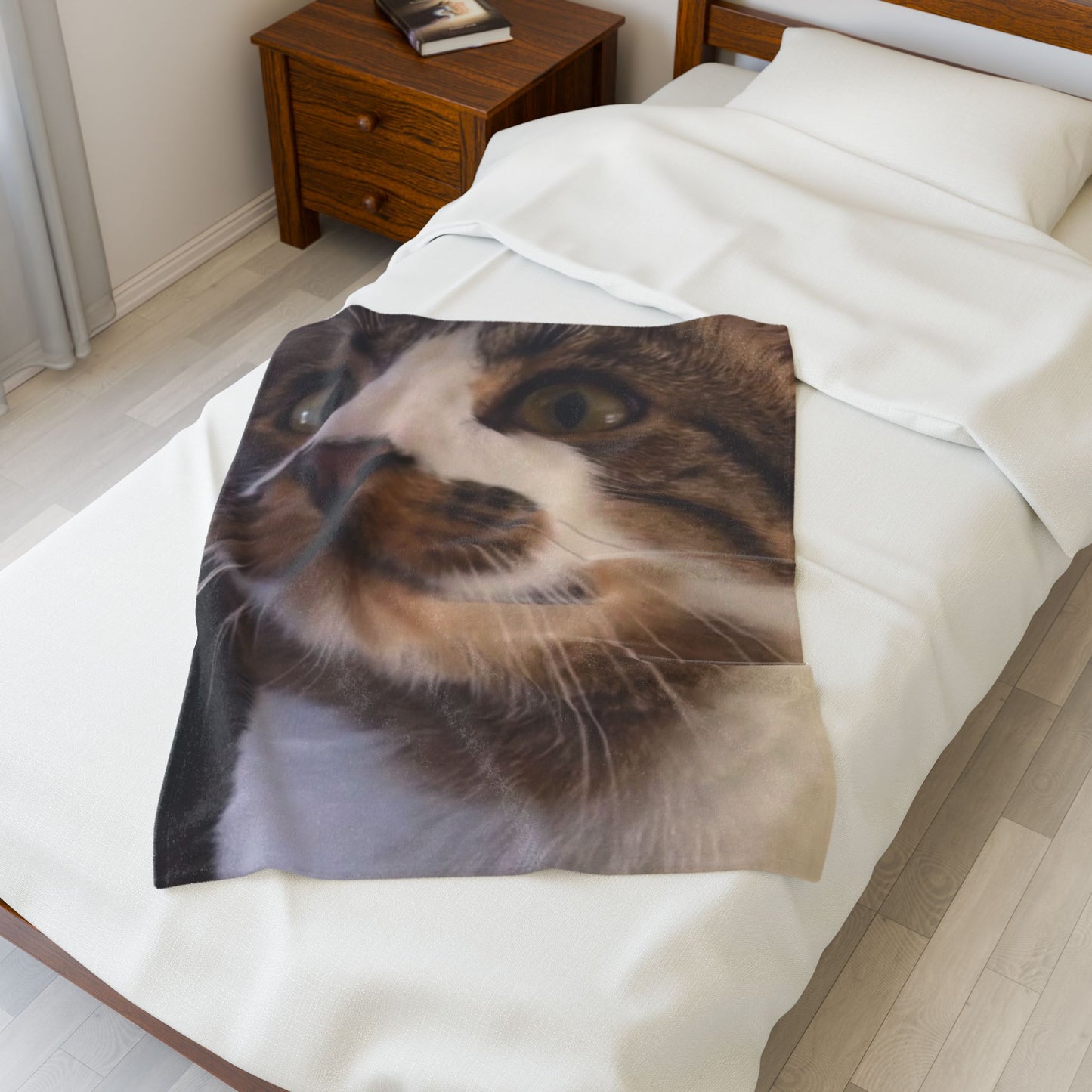 "Cat Nap" Velveteen Plush Blanket