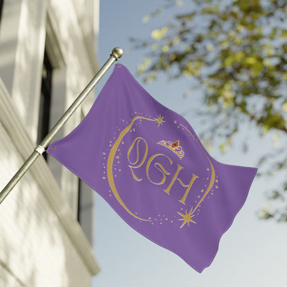 "QGH Royal Purple" Double Sided Flag