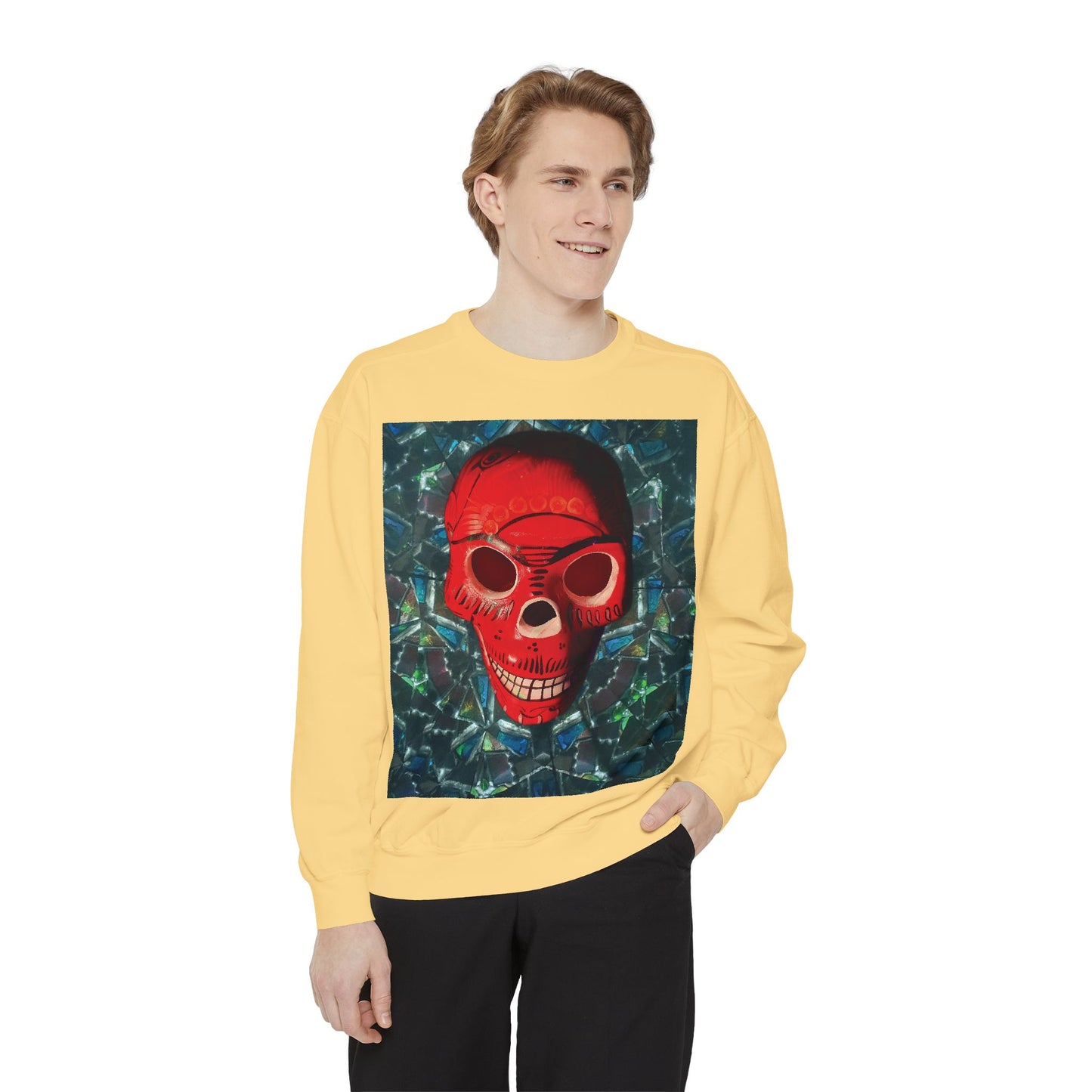 "Dia de los Muertos" Garment-Dyed Sweatshirt