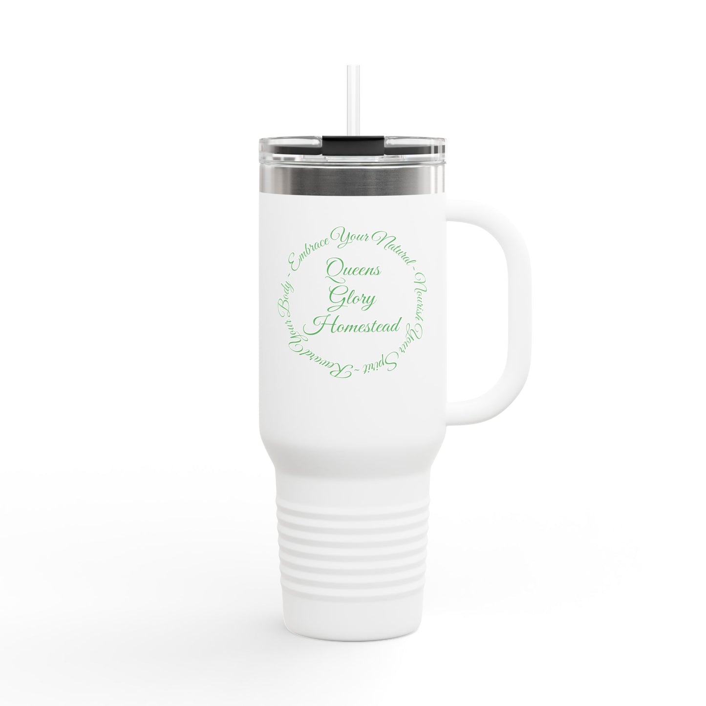 "Embrace Your Natural" Insulated Travel Mug, 40oz