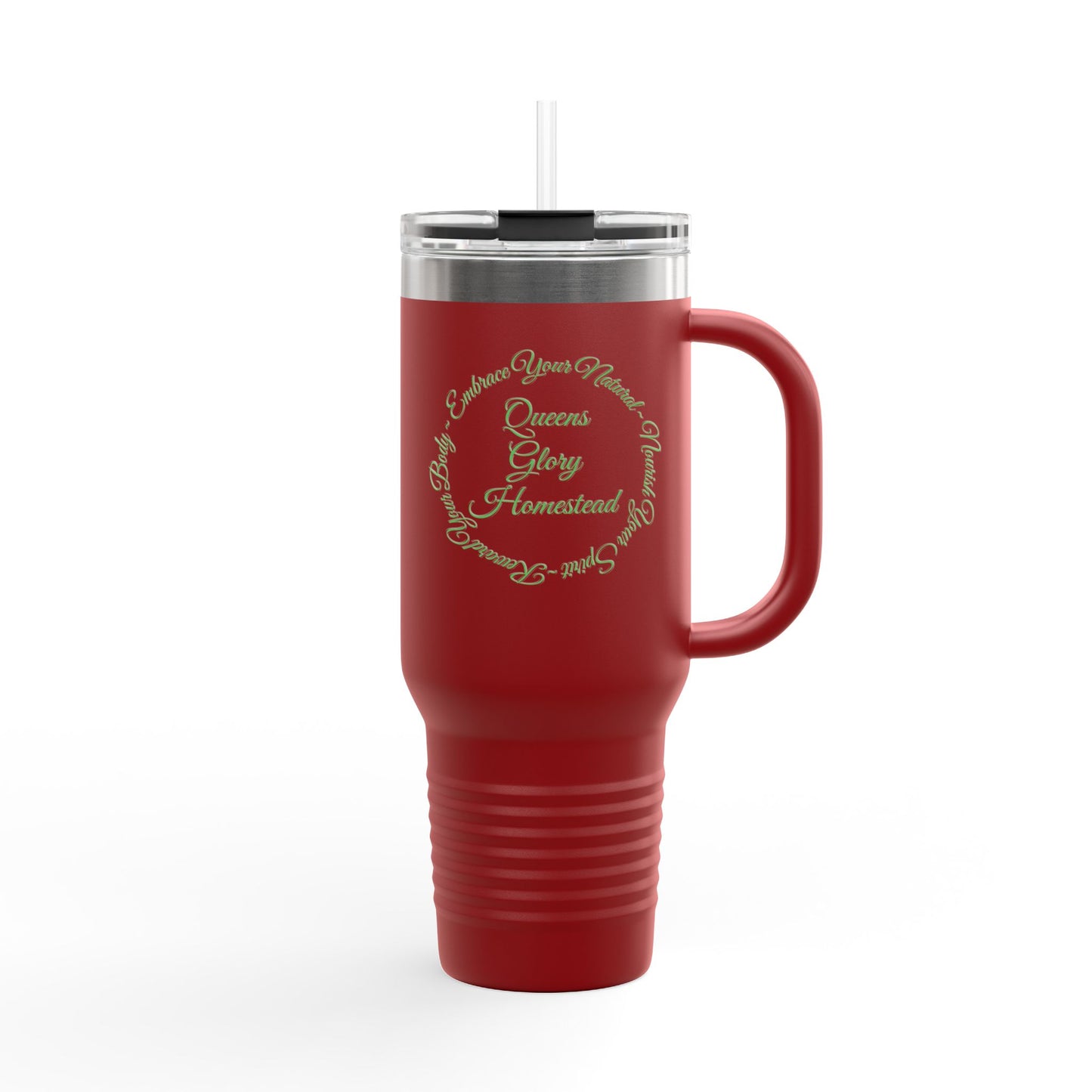 "Embrace Your Natural" Insulated Travel Mug, 40oz