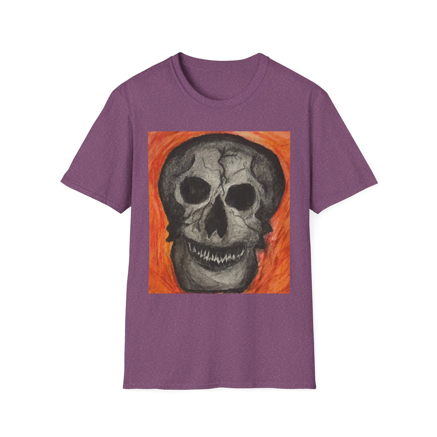 Grinning Skull Illustration T-Shirt | Dark Art Skull Tee