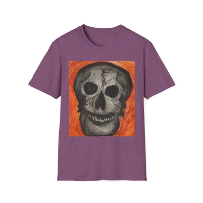Grinning Skull Illustration T-Shirt | Dark Art Skull Tee