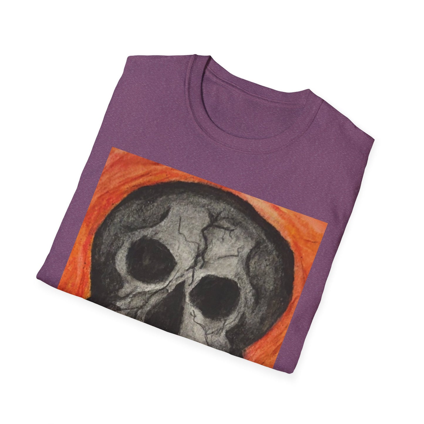 Grinning Skull Illustration T-Shirt | Dark Art Skull Tee